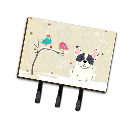 Carolines Treasures Christmas Presents Between Friends French Bulldog Piebald Leash or Key Holder BB2483TH68